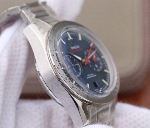 Replica Omega OMF Speedmaster 57 Co-Axial Blue Dial SS Bracelet A9300