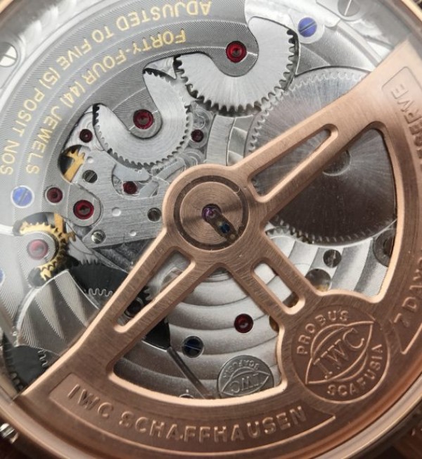 Replica IWC AZ Portuguese Tourbillon IW5046 RG Black Dial