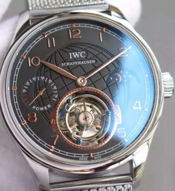 Replica IWC TF Portuguese Tourbillon Moonphase SS Bracelet