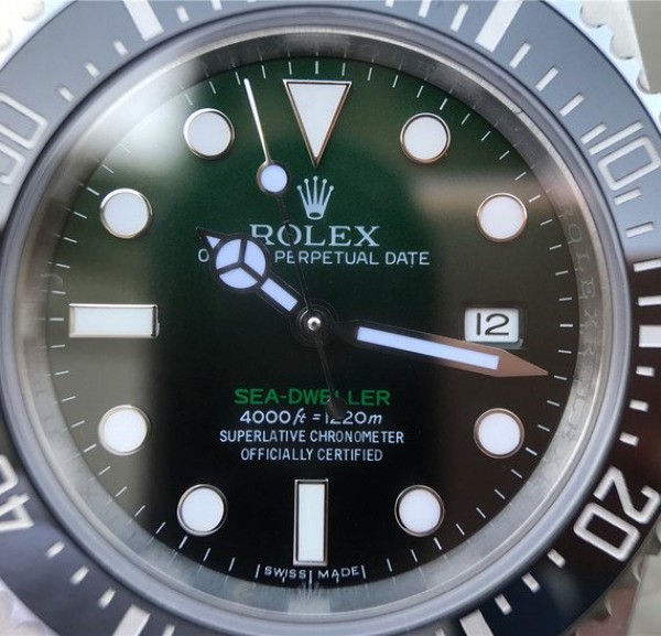 Replica Rolex Sea-Dweller DEEPSEA 116660 D-Green Noob A2836