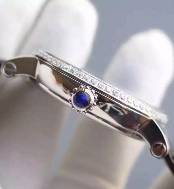 Replica Cartier Rotonde De Cartier Tourbillon Diamonds Bezel Blue Dial