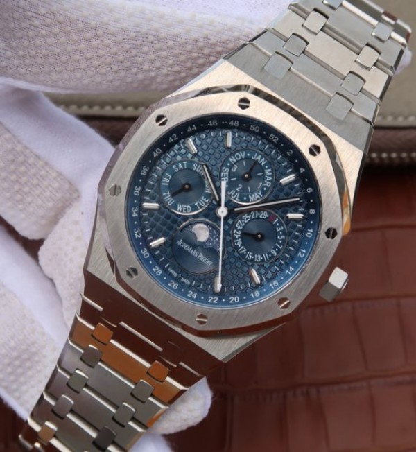 Replica Audemars Piguet JF Royal Oak 41mm 26574 SS Blue Dial SS Bracelet A5134