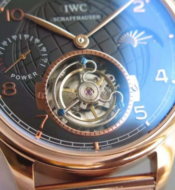 Replica IWC TF Portuguese Tourbillon Moonphase RG Bracelet