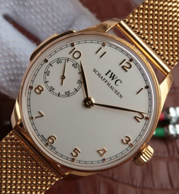 Replica IWC YLF Portuguese IW5242 RG Mesh Bracelet A52010