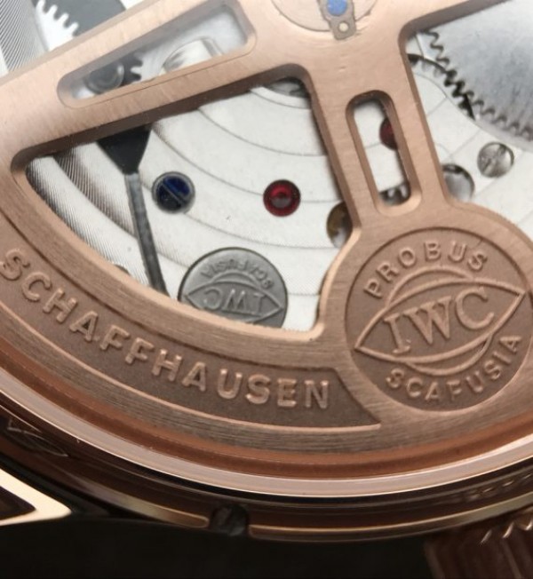 Replica IWC AZ Portuguese Tourbillon IW5046 RG Black Dial