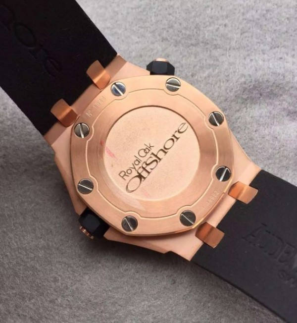 Replica Audemars Piguet Noob Royal Oak Offshore Diver 15730 RG Black Dial Rubber Strap A3120