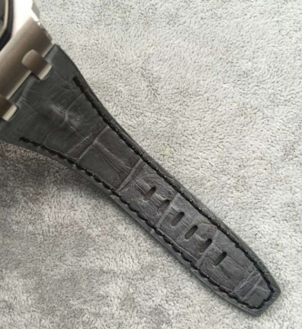 Replica Audemars Piguet JF Royal Oak Offshore Gray Theme Gray Leather Strap A3126