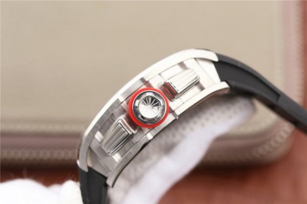 Replica Richard Mille RM011 Felipe Massa Red Inner Bezel Black Rubber Strap A7750