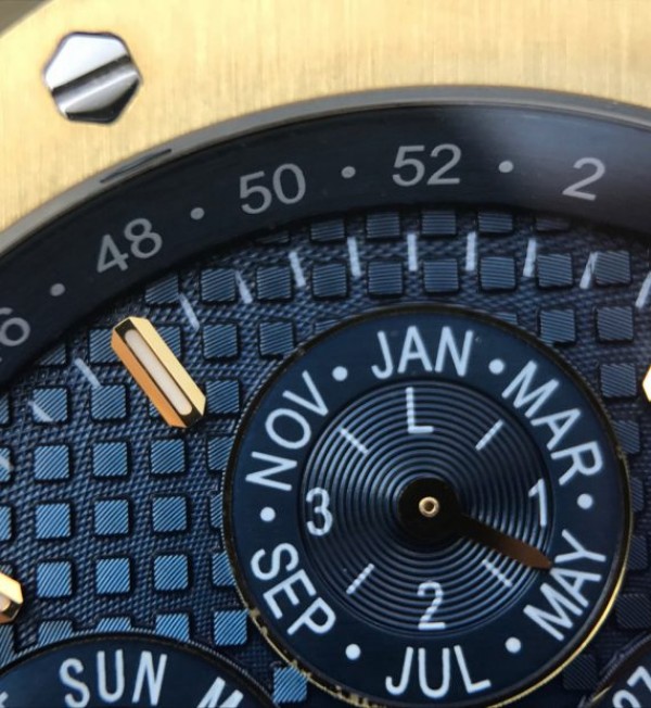 Replica Audemars Piguet JF Royal Oak 41mm 26574 YG Blue Dial White Hand A5134