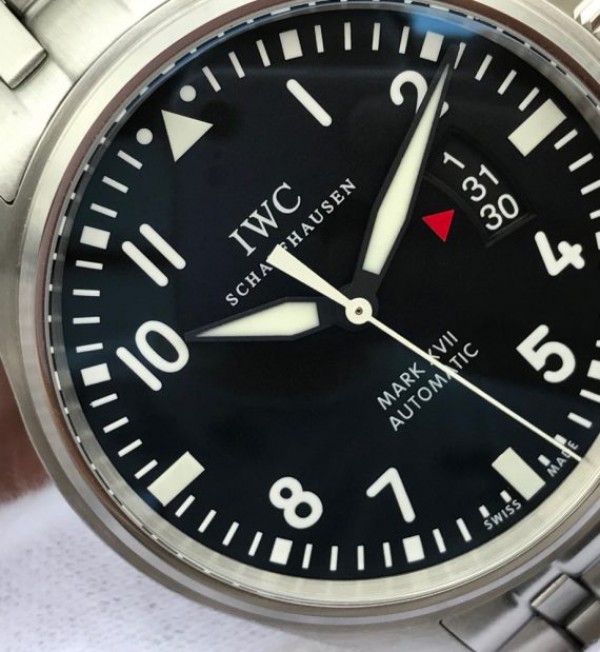 Replica IWC XF Mark XVII Black Dial SS Bracelet A2892