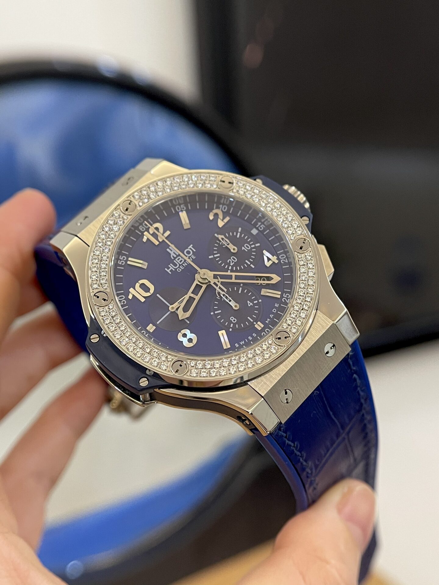 Hublot Replica Watch Big Bang Chronograph Blue 44mm