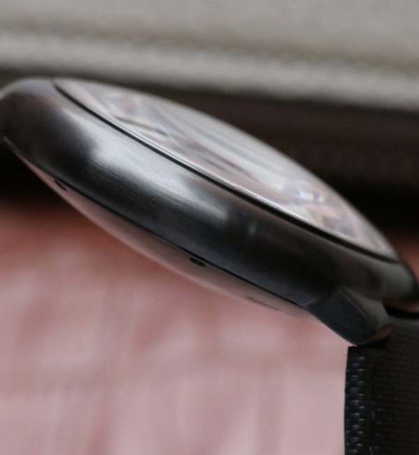 Replica Cartier V6F Ballon Bleu 42mm DLC All Black Black Textured Dial Leather Strap A1847