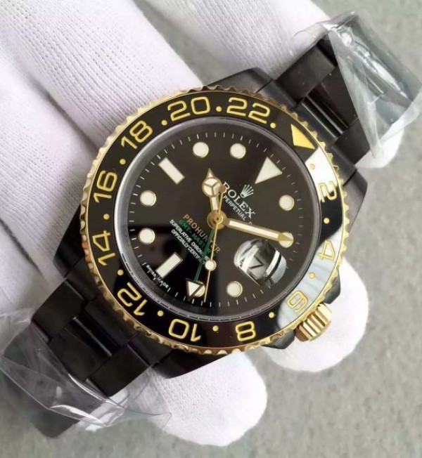 Replica Rolex GMT-Master II 116713 Black Dial ProHunter SS Bracelet A2836