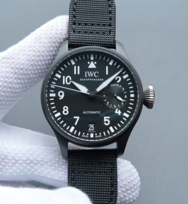 Replica IWC ZF Big Pilot IW502001 Real Ceramic Nylon Strap