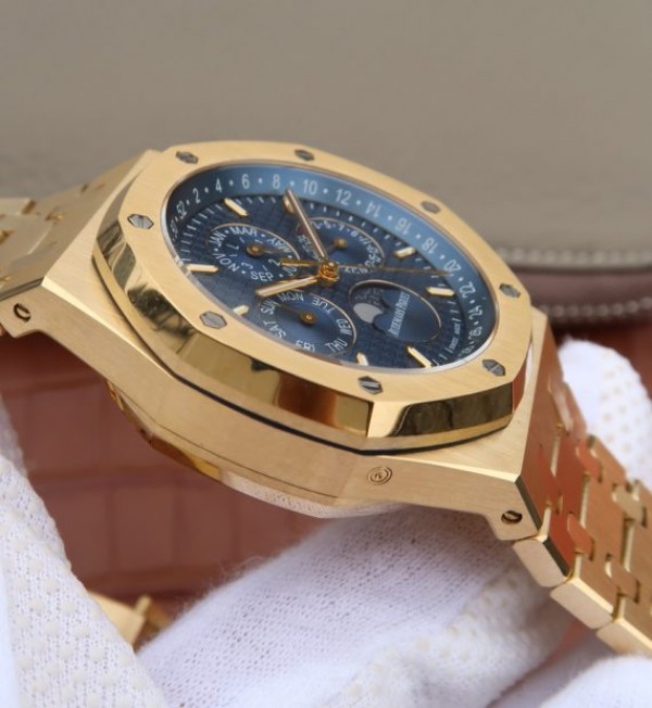 Replica Audemars Piguet JF Royal Oak 41mm 26574 YG Blue Textured Dial A5134