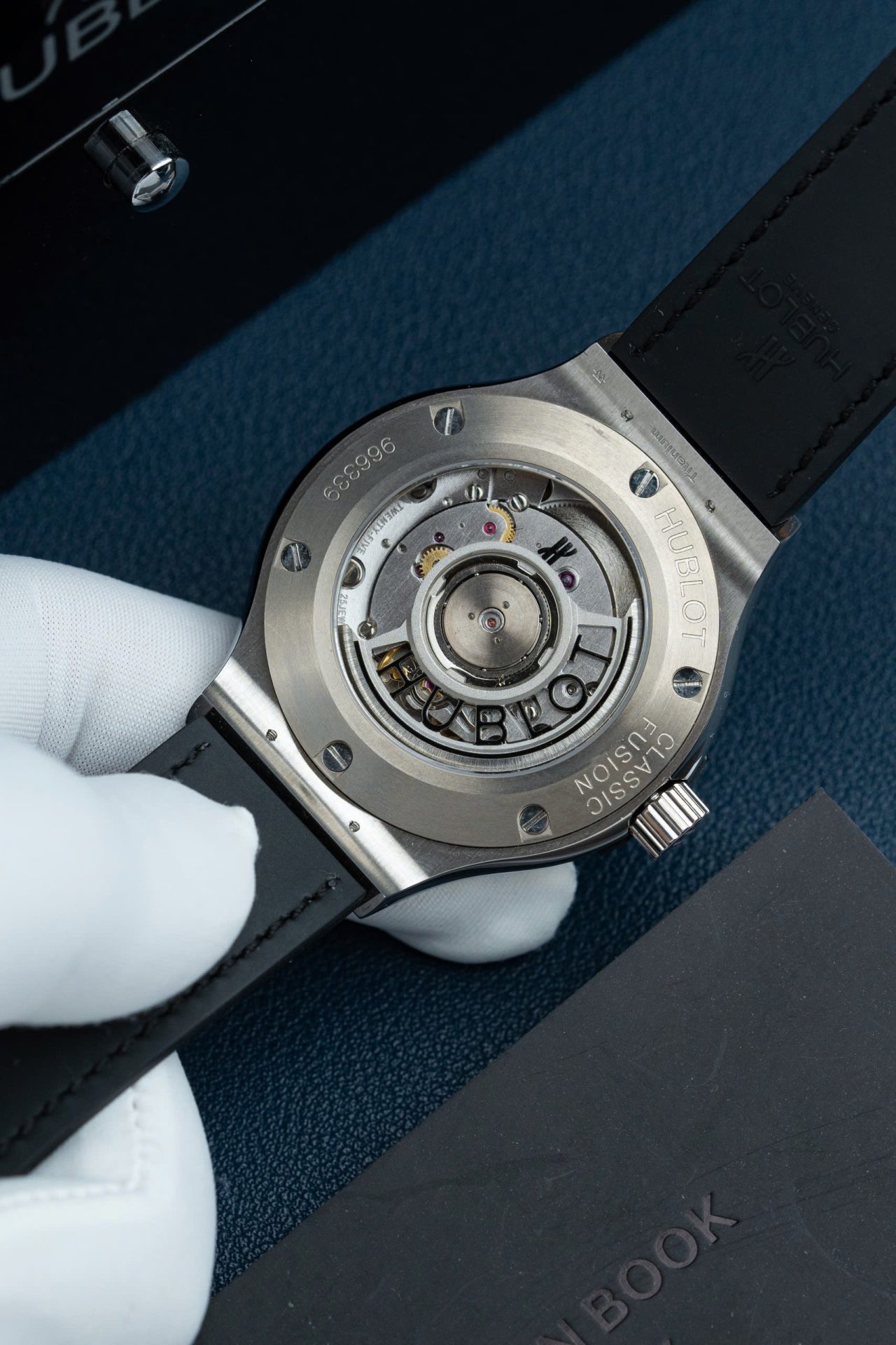 Hublot Classic Fusion Dial Gray Replica Watch Bezel Diamonds Moissanite 38mm