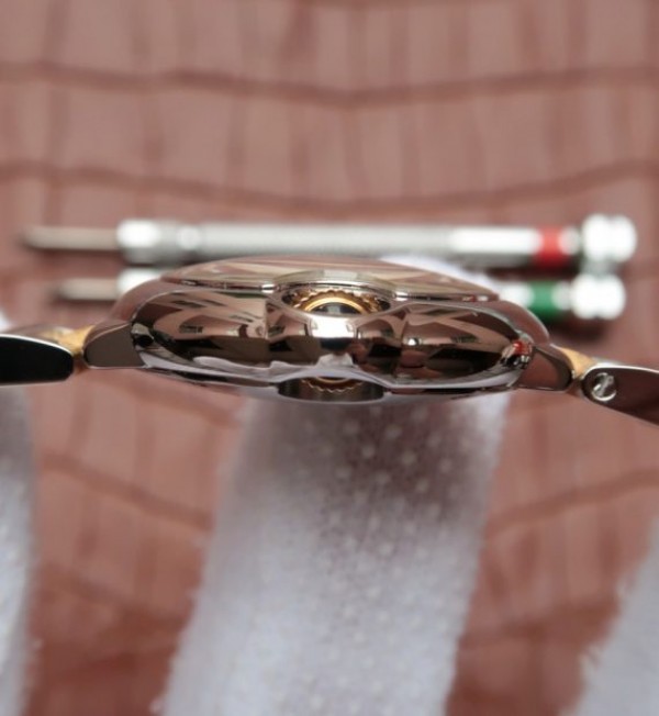 Replica Cartier Ballon Bleu Ladies 28mm SS White Dial SS/YG Bracelet Ronda Quartz