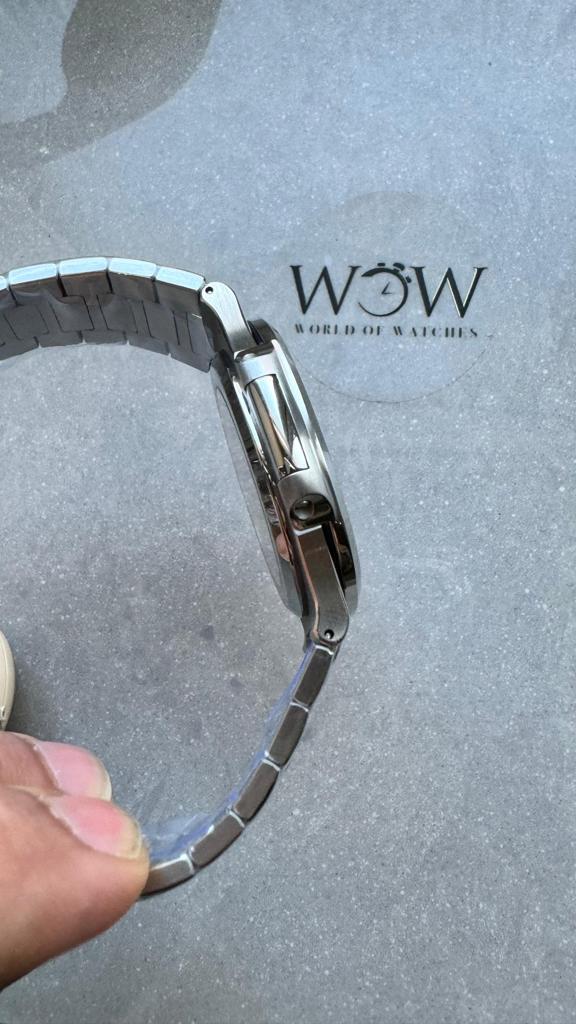 Replica PATEK PHILIPPE Nautilus 5811/1G PPF 1:1 Best Edition Grey Textured Dial on SS Bracelet Asian Cal.26-330CS