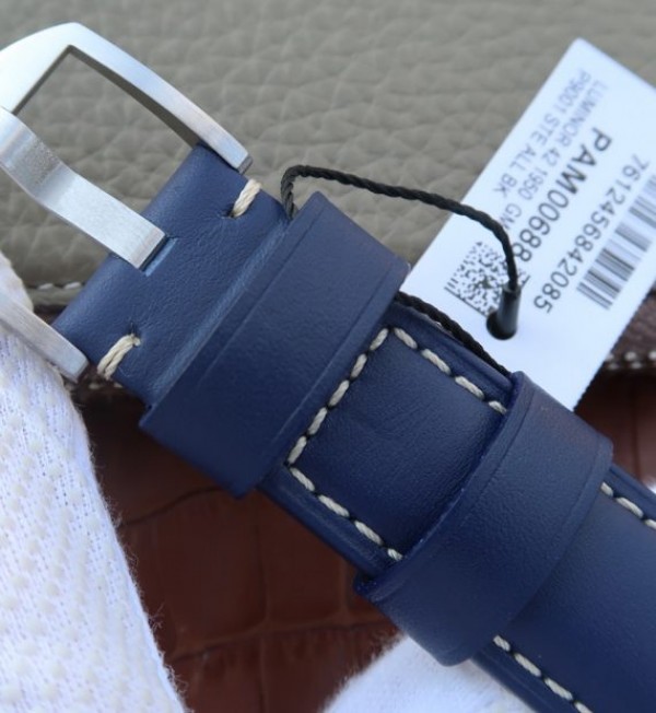 Replica Panerai VSF PAM688 Blue Dial Blue Leather Strap P.9001 Super Clone