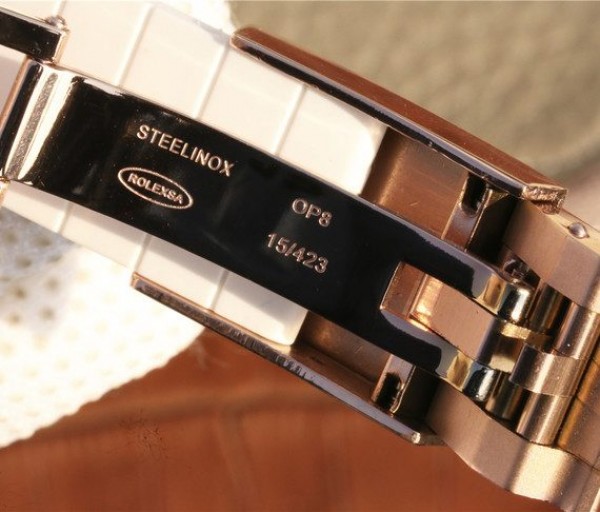 Replica Rolex Yacht-Master 116655 RG White Dial White Ceramic Rubber Strap A2824