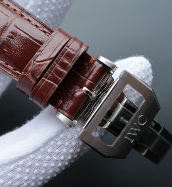 Replica IWC ZF Portuguese Chrono IW371404 Brown Leather Strap