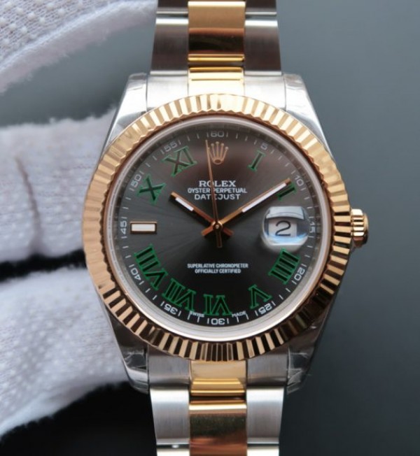 Replica Rolex DateJust II SS/YG Gray Dial on SS/YG Bracelet A3136