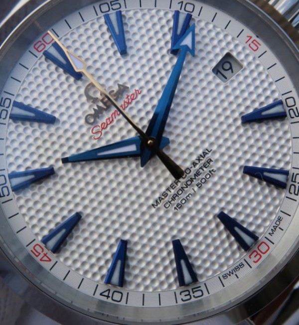 Replica Omega Seamaster 150M Ryder Cup White Textured Dial SS Bracelet A8500
