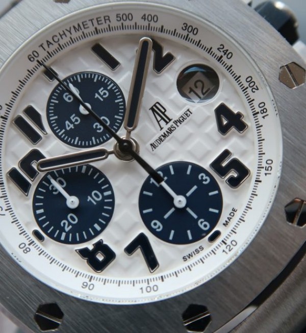 Replica Audemars Piguet JF Royal Oak Offshore Navy Blue Leather Strap A3126