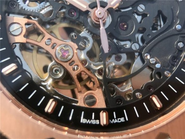 Replica Audemars Piguet Royal Oak 41mm Double Balance Wheel Openworked 15407 RG JF  RG Bracelet A3132