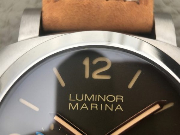 Replica Panerai PAM1351 Titanium ZF Brown Dial Brown Asso Strap P9010