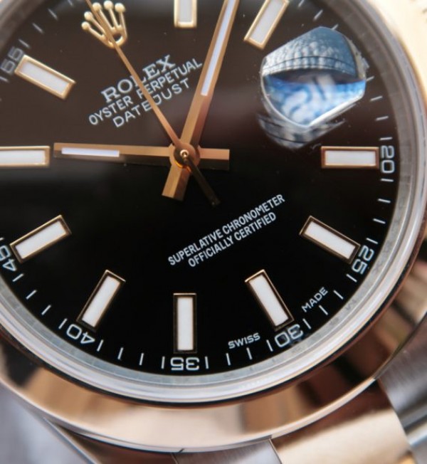 Replica Rolex DateJust II 41mm SS/YG Black Dial Lumed Marker  SS/YG Bracelet A2824