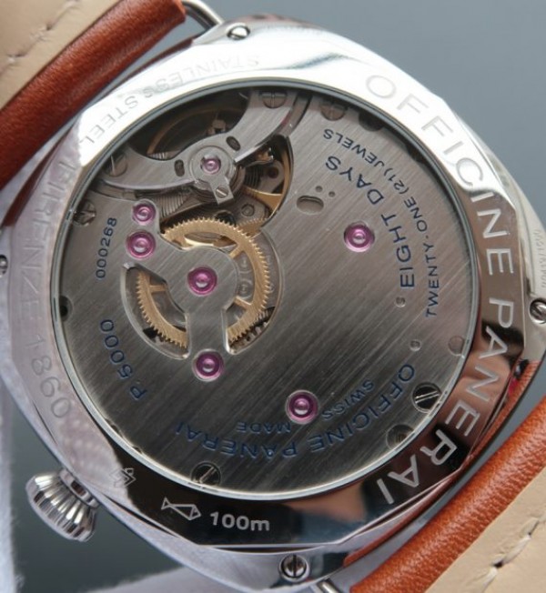 Replica Panerai XF Radiomir PAM609 Brown Leather Strap P5000