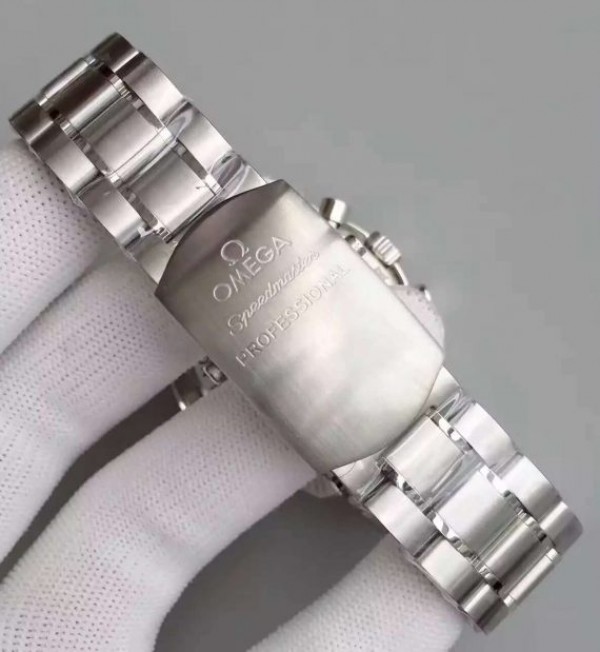 Replica Omega Speedmaster Apollo 11 40th anniversary Black Dial SS Bracelet Manual Winding