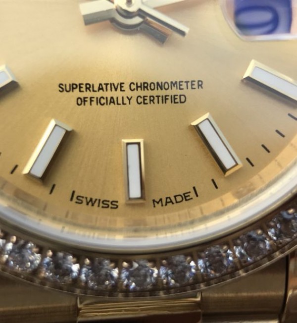 Replica Rolex DateJust 31mm Fluted Bezel RG Gold Dial Bracelet A2235