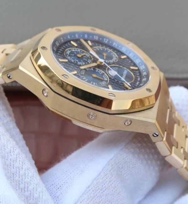 Replica Audemars Piguet JF Royal Oak 41mm 26574 YG Blue Dial White Hand A5134