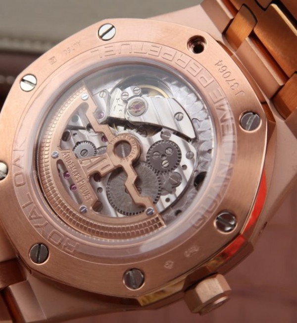 Replica Audemars Piguet JF Royal Oak 41mm 26574 RG Black Textured Dial A5134