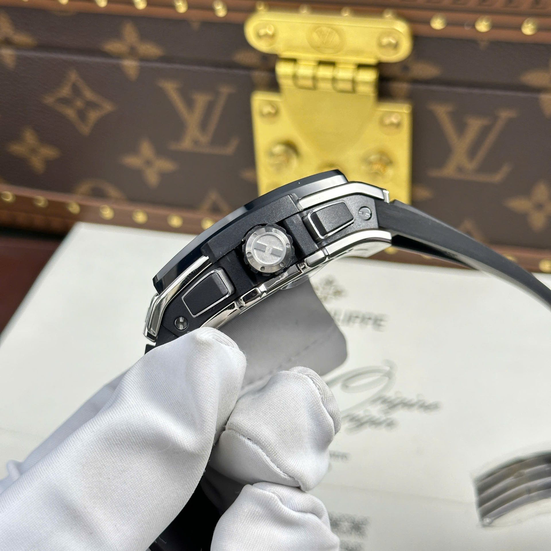 Hublot Spirit Of Big Bang Titanium Replica Watches Rubber Strap BBF Factory 42mm