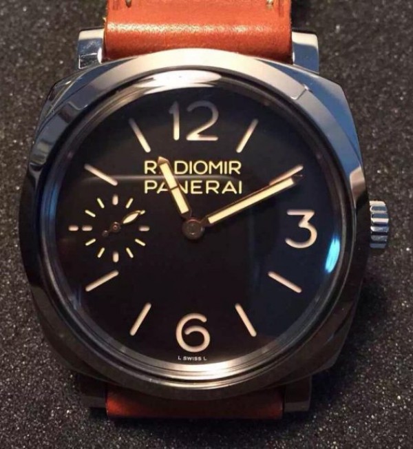 Replica Panerai Radiomir PAM399 Brown leather strap