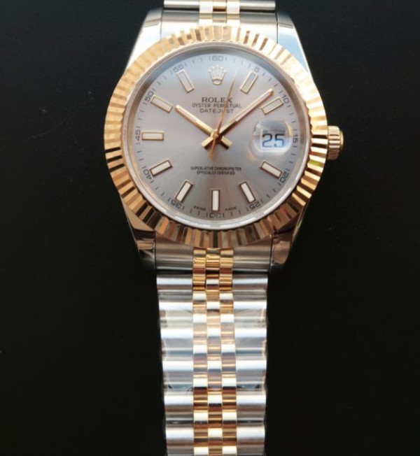 Replica Rolex DateJust II 41mm SS/YG Silver Dial Stick Marker SS/YG Bracelet A2824