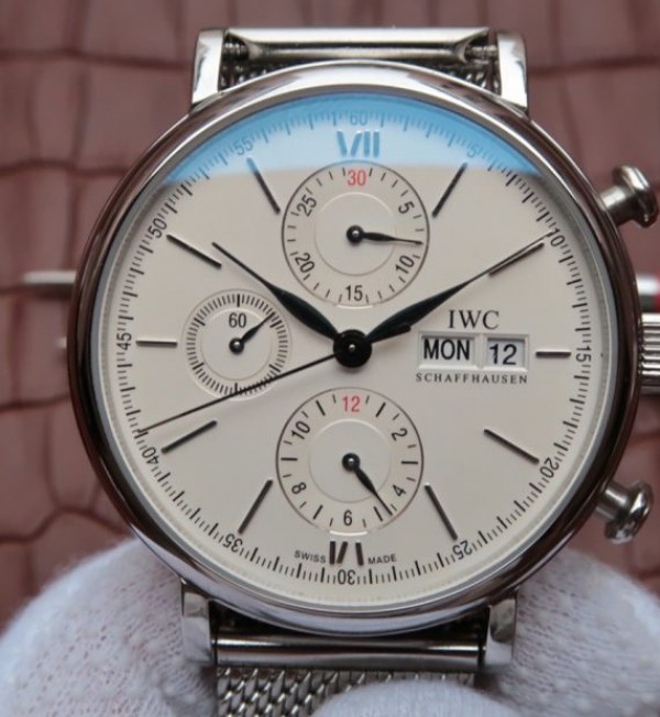 Replica IWC V6 Portofino IW391011 Chronograph White Dial