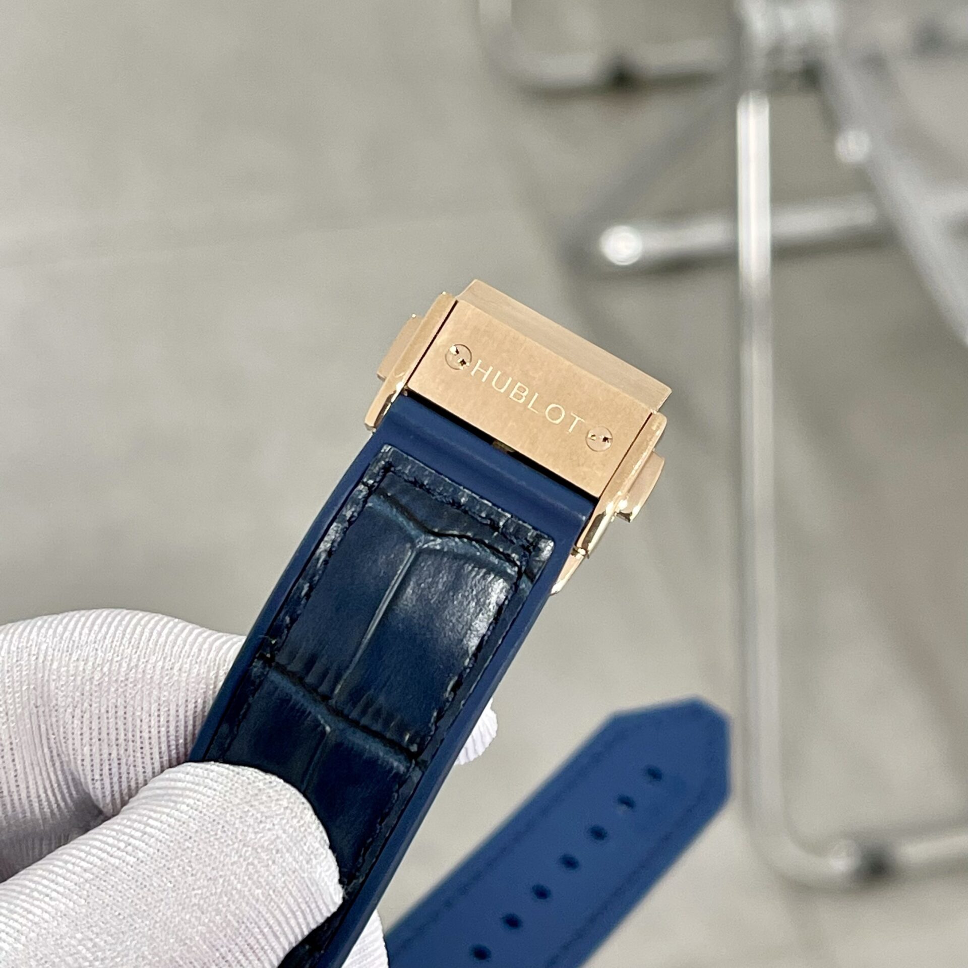 Hublot Classic Fusion King Gold Blue Replica Watch HB Factory 38mm