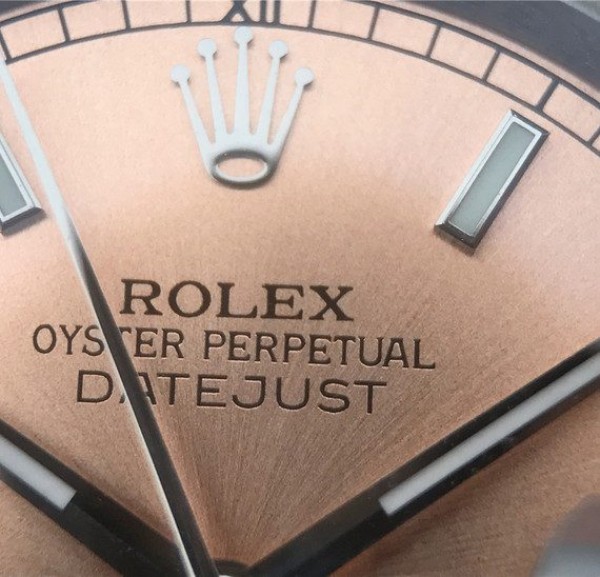 Replica Rolex DateJust 36mm SS 116234 ARF Pink Dial Stick Markers 904L SS Oyster Bracelet SA3135