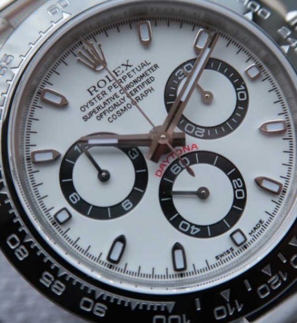 Replica Rolex Daytona 116500 LN Noob White Dial SS Bracelet A7750