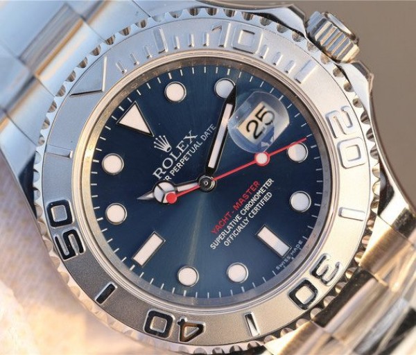 Replica Rolex Yacht-Master 116622 JF Blue Dial SS Bracelet SH3135