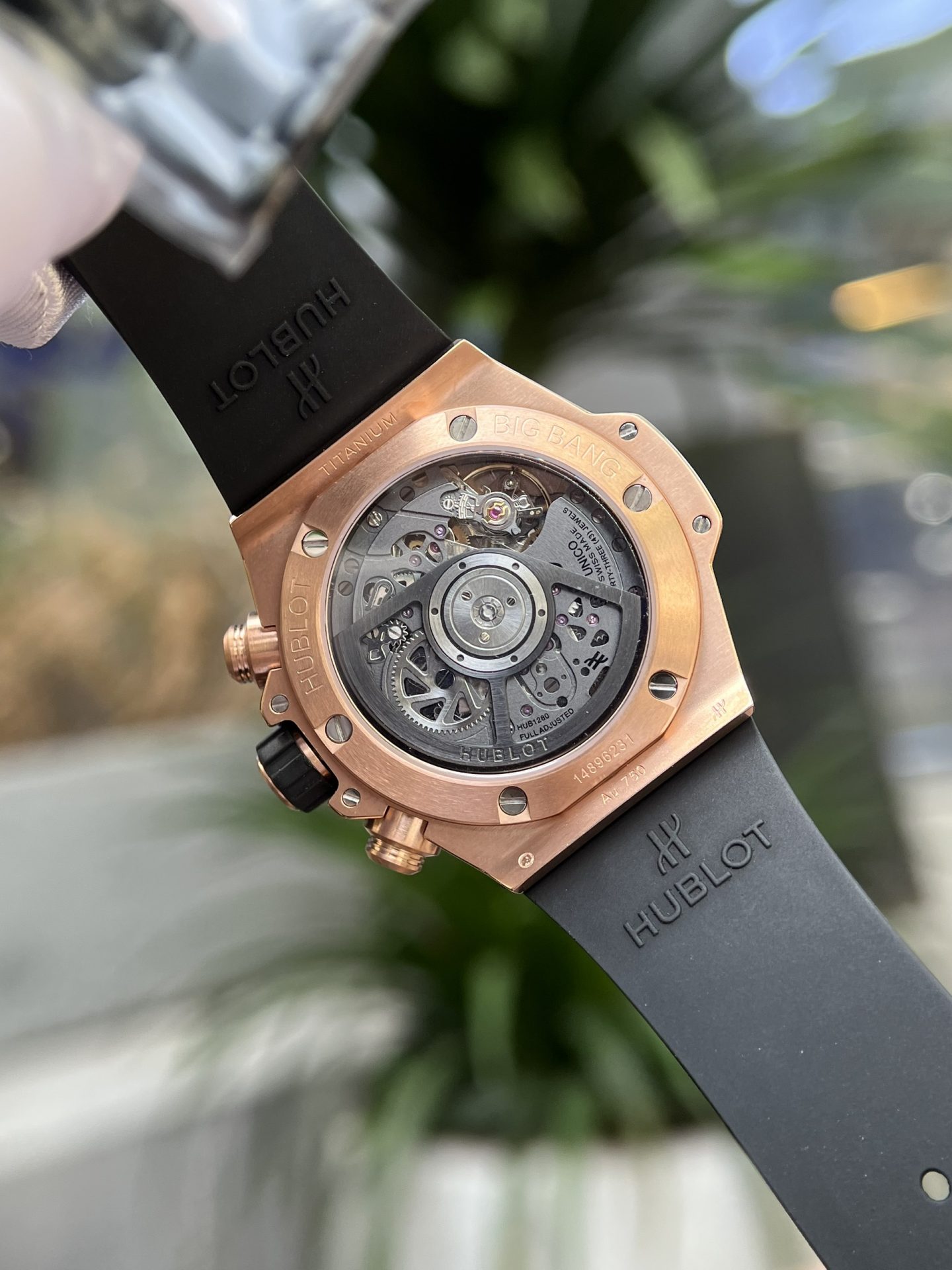 Hublot Replica Watch Big Bang Unico King Gold Rubber Strap BBF Factory 42mm