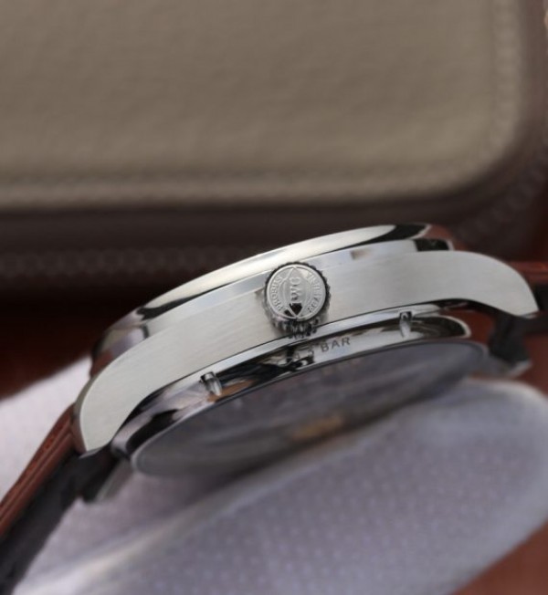 Replica IWC BM Portuguese Tourbillon Gray Dial Leather Strap