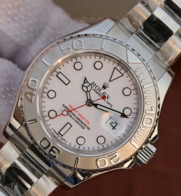 Replica Rolex Yacht-Master 116622 EW Silver Dial SS Bracelet A3135