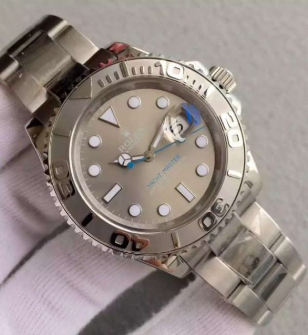 Replica Rolex Yacht-Master 116622 Noob Silver Dial SS Bracelet SA3135