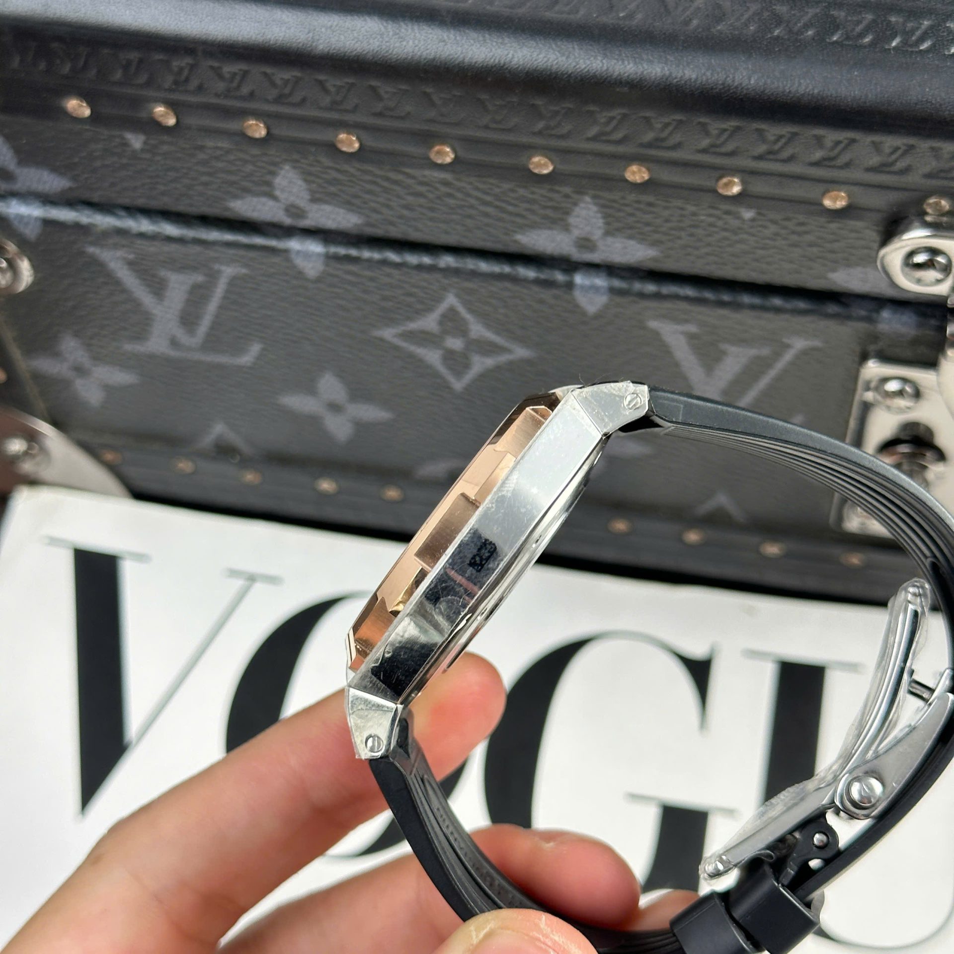 Vacheron Constantin Copies Watch Overseas Dual Time 47450 Demi Rose Gold 9F Factory 42mm