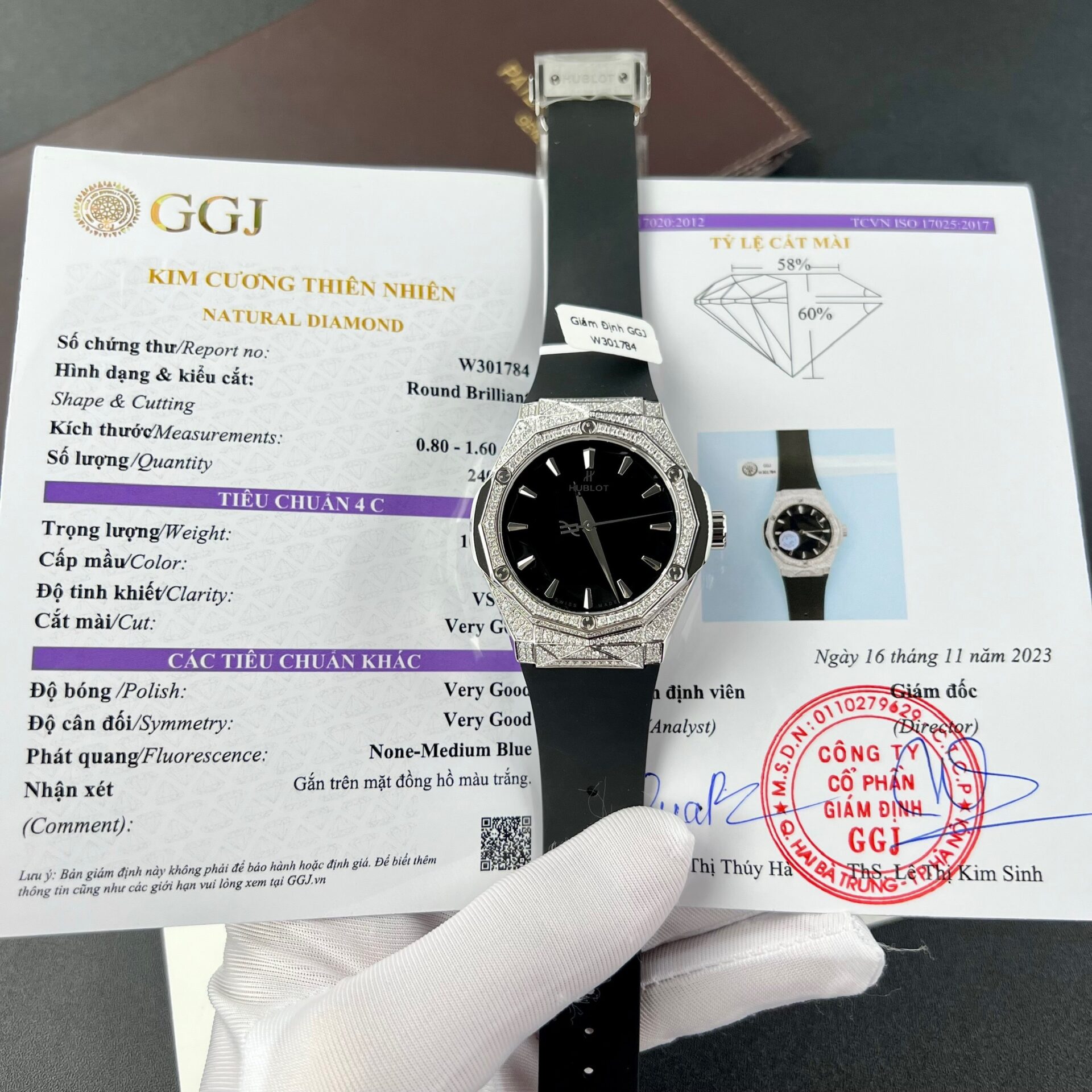 Hublot Orlinski Replica Watch With Full Natural Diamonds Hong Kong 40mm